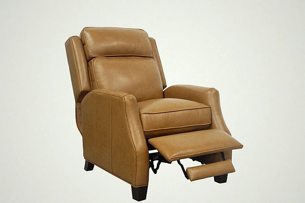 BarcaLounger Nixon 7-4582 Leather Manual Recliner Chair 5700 Shoreham Ponytail