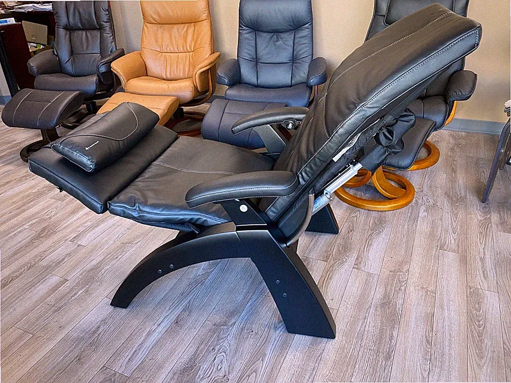 Human Touch Omni Motion PC-610 Power Perfect Chair Recliner Black SoftHyde Vinyl