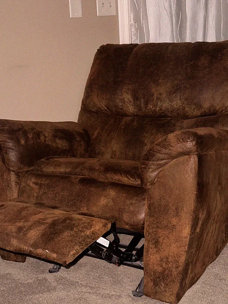 Lifestyle Manual Microfiber Standard Recliner - Brown Faux Suede