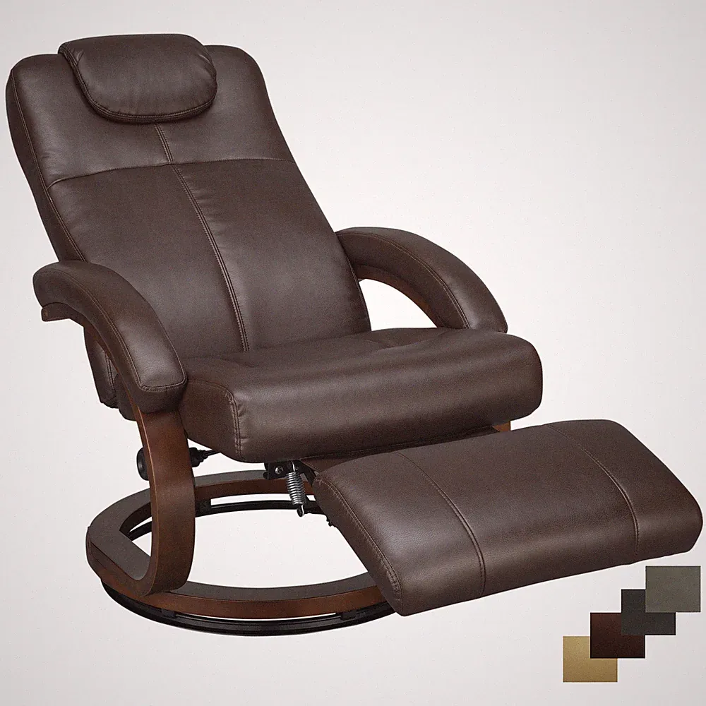 RecPro Charles 28" RV Euro Chair Recliner Ergonomic RV Furniture Seat Swivel